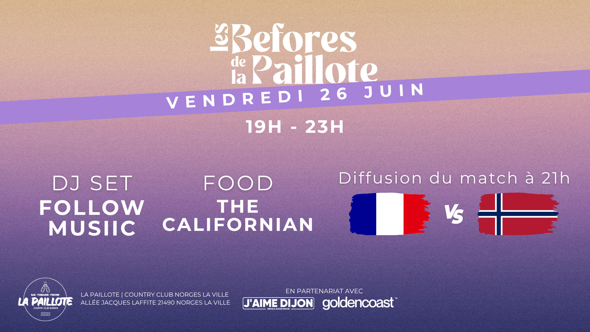 Les Befores De La Paillote - Vendredi 26 Juin Cover