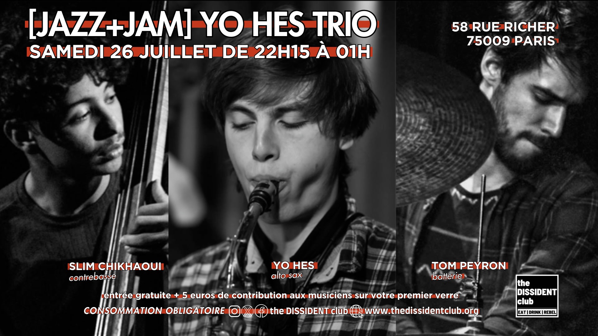 [Jazz+Jam] Yo Hes Trio Cover