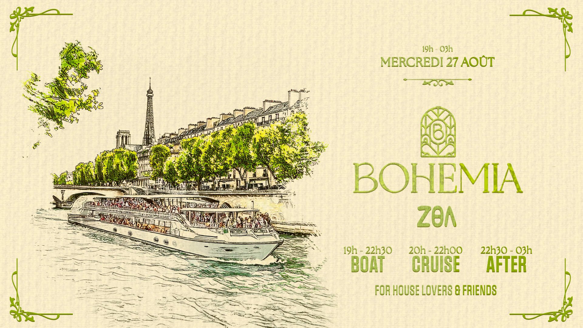 Bohemia X Zoa Cruise Cover