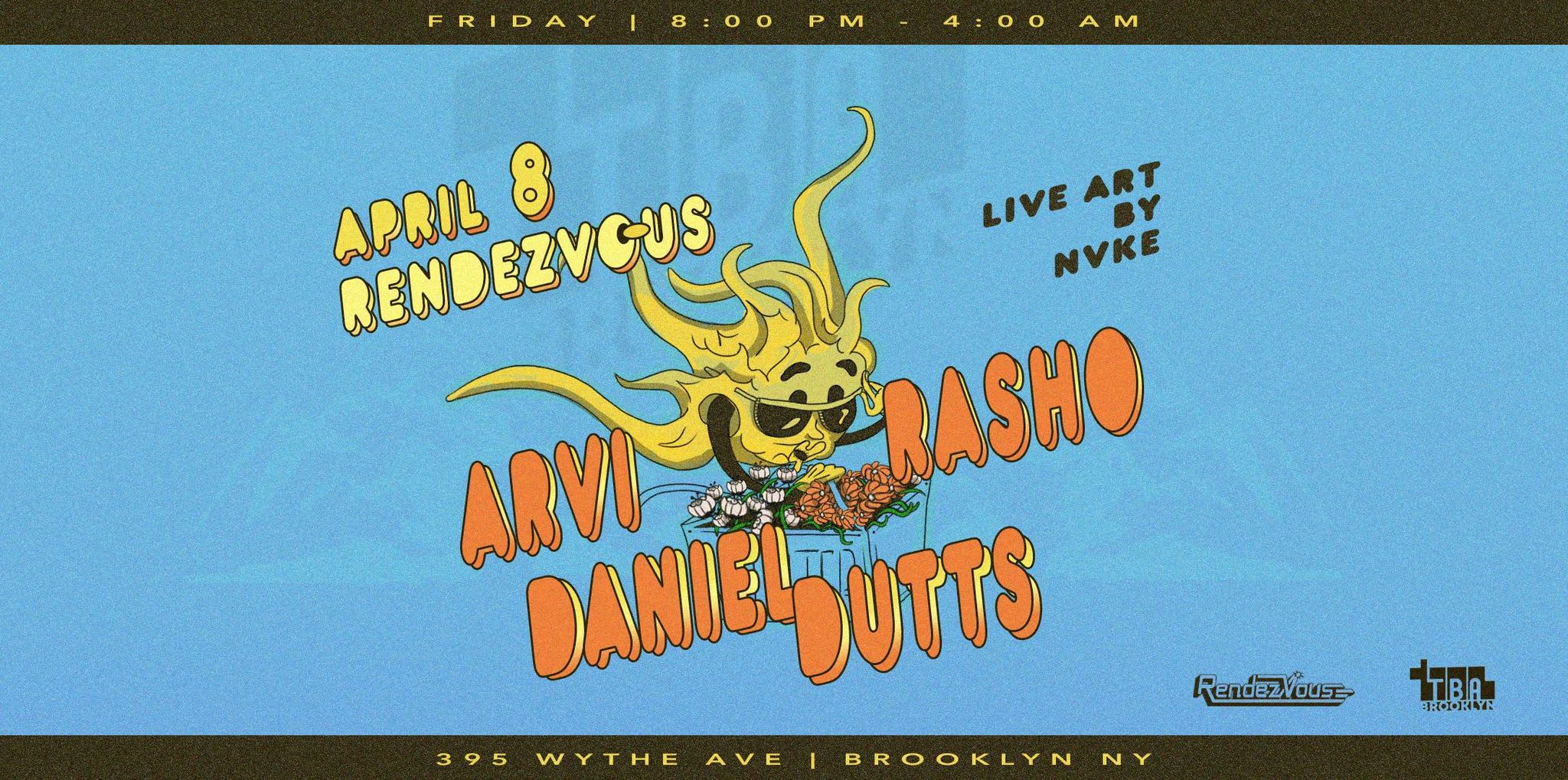 Rendezvous W/ Rasho, Daniel Dutts, Arvi Cover