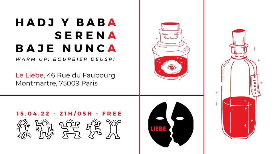Liebe / Hadj Y Baba, Serena, Baje Nunca, Bourbier Deuspi Cover