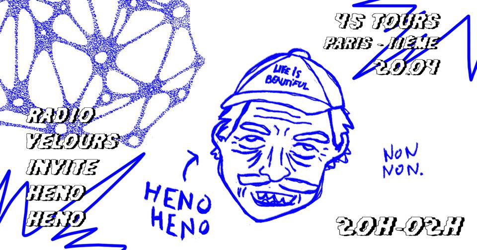 Radio Velours X Heno Heno Au 45 Tours Cover