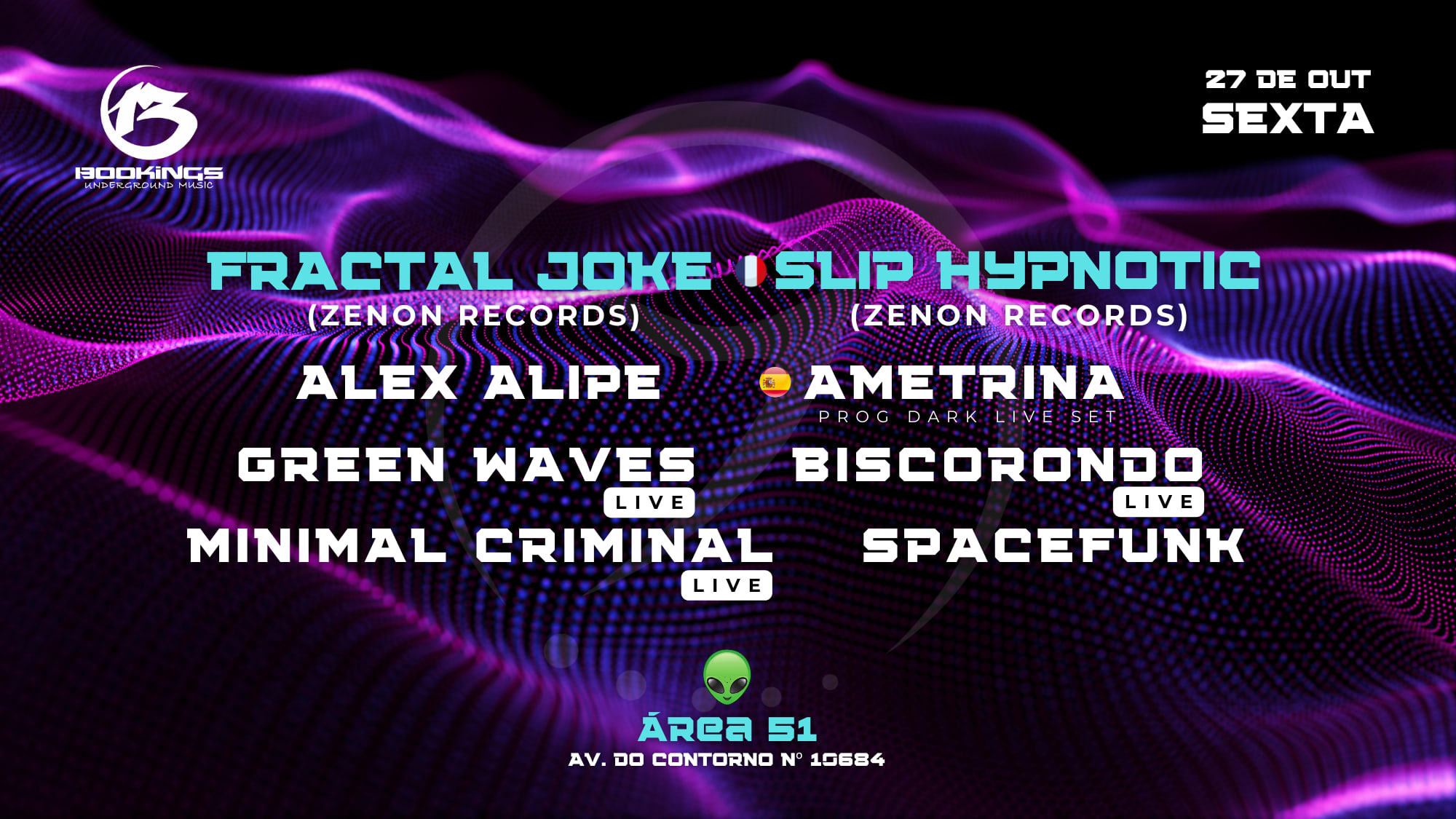 Fractal Joke / Slip Hypnotic - Área 51 Cover