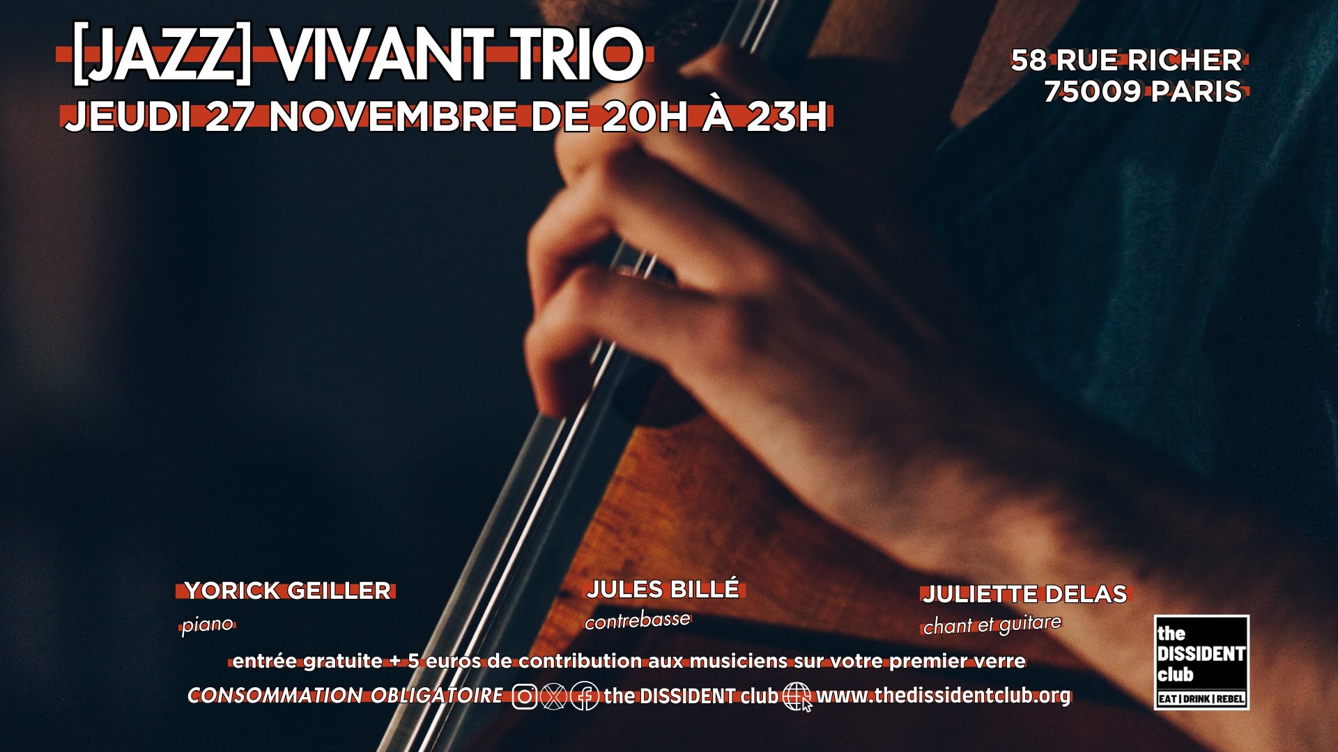 [Jazz] Vivant Trio Cover