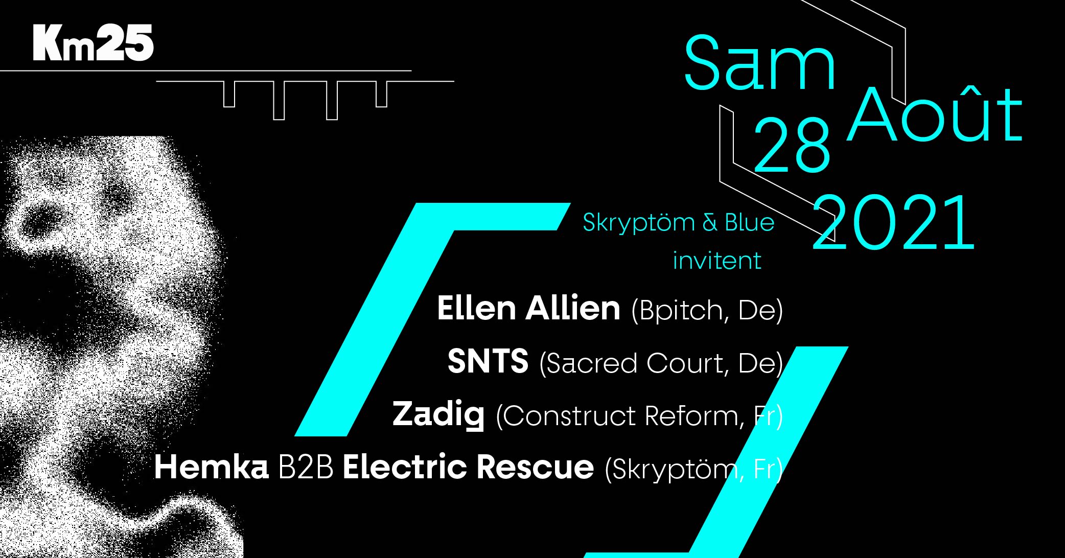 Skryptöm Invite Blue Origin: Ellen Alien, Snts, Zadig, Hemka Cover