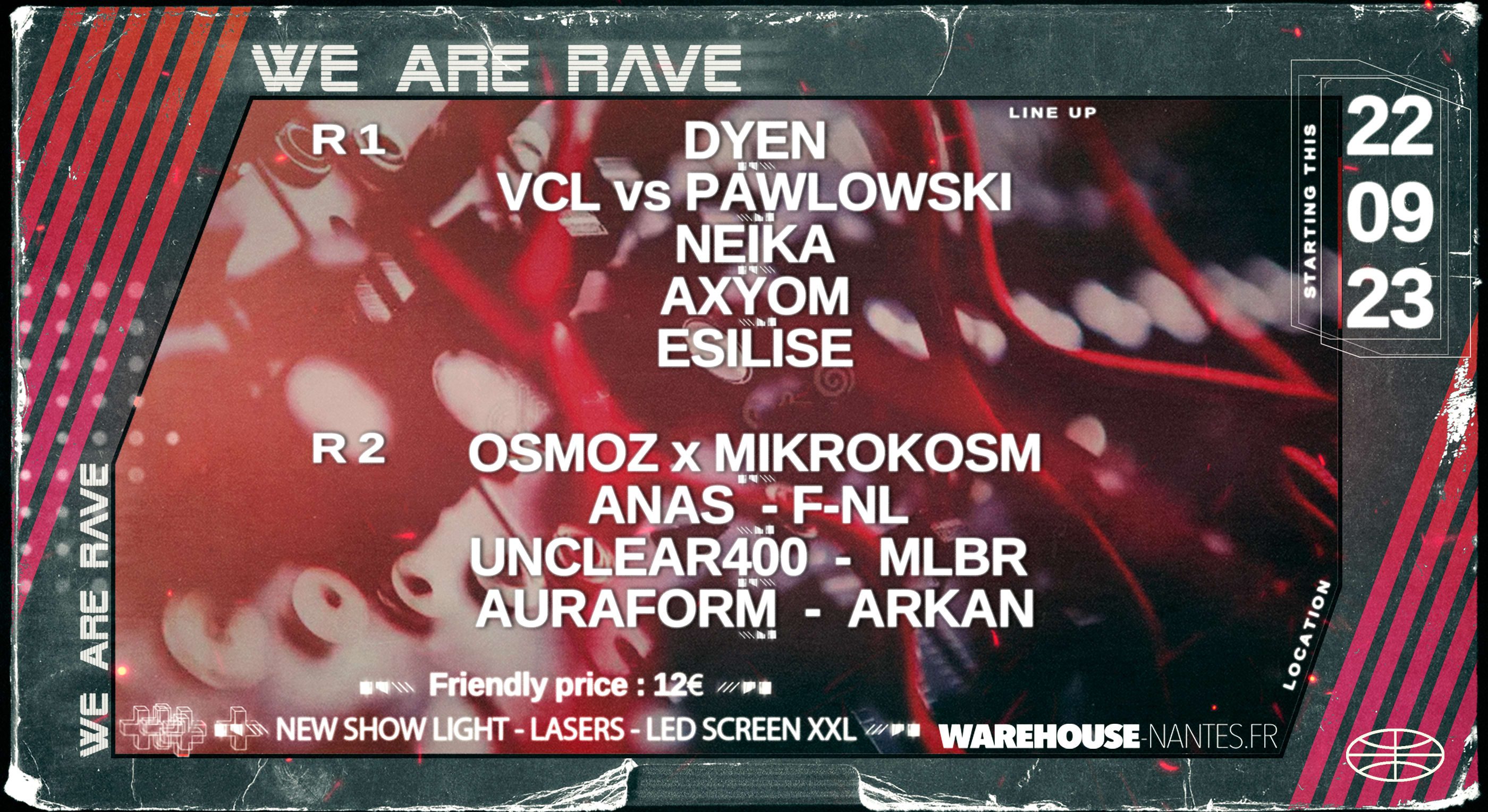 We Are Rave - Warehouse Nantes Cover
