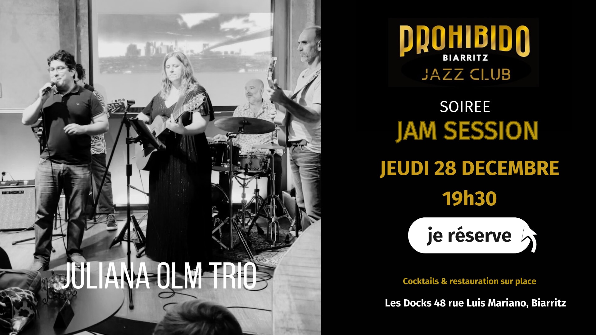 Soirée Jam Session 28/12 Cover