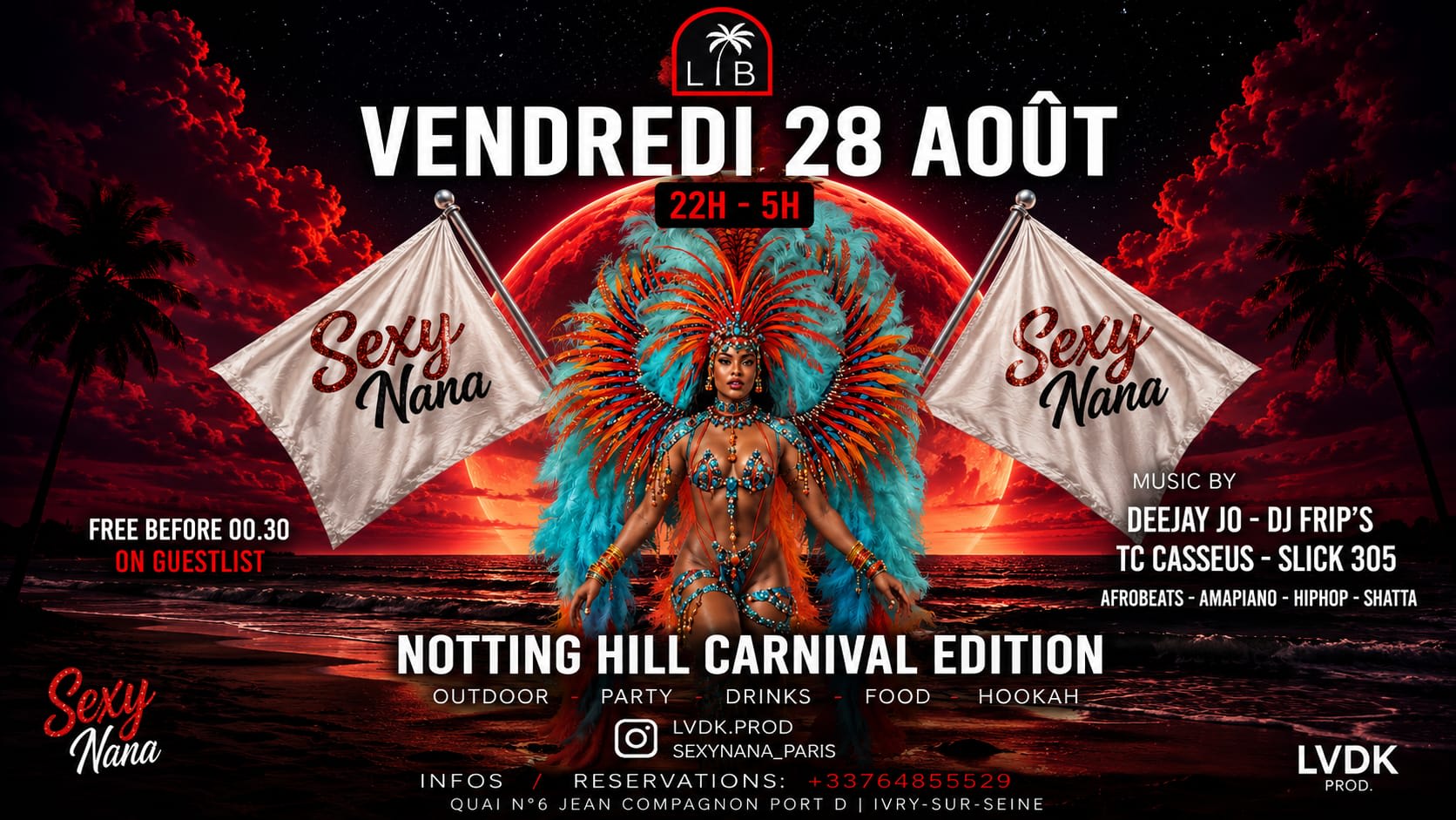 Sexy Nana - Noting Hill Carnival - 28/08 - Libertalia Cover