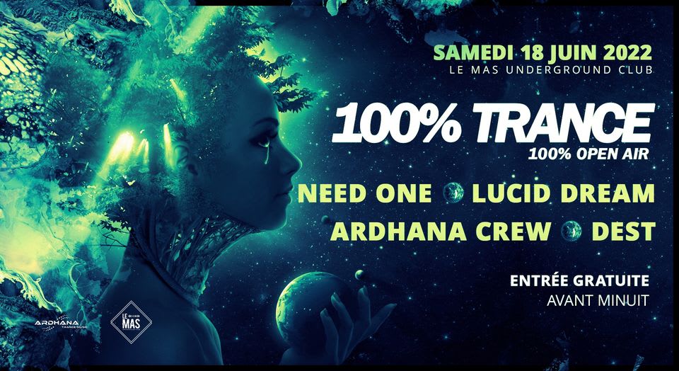 100% Trance : Entrée Gratuite I Le Mas Underground Club Cover