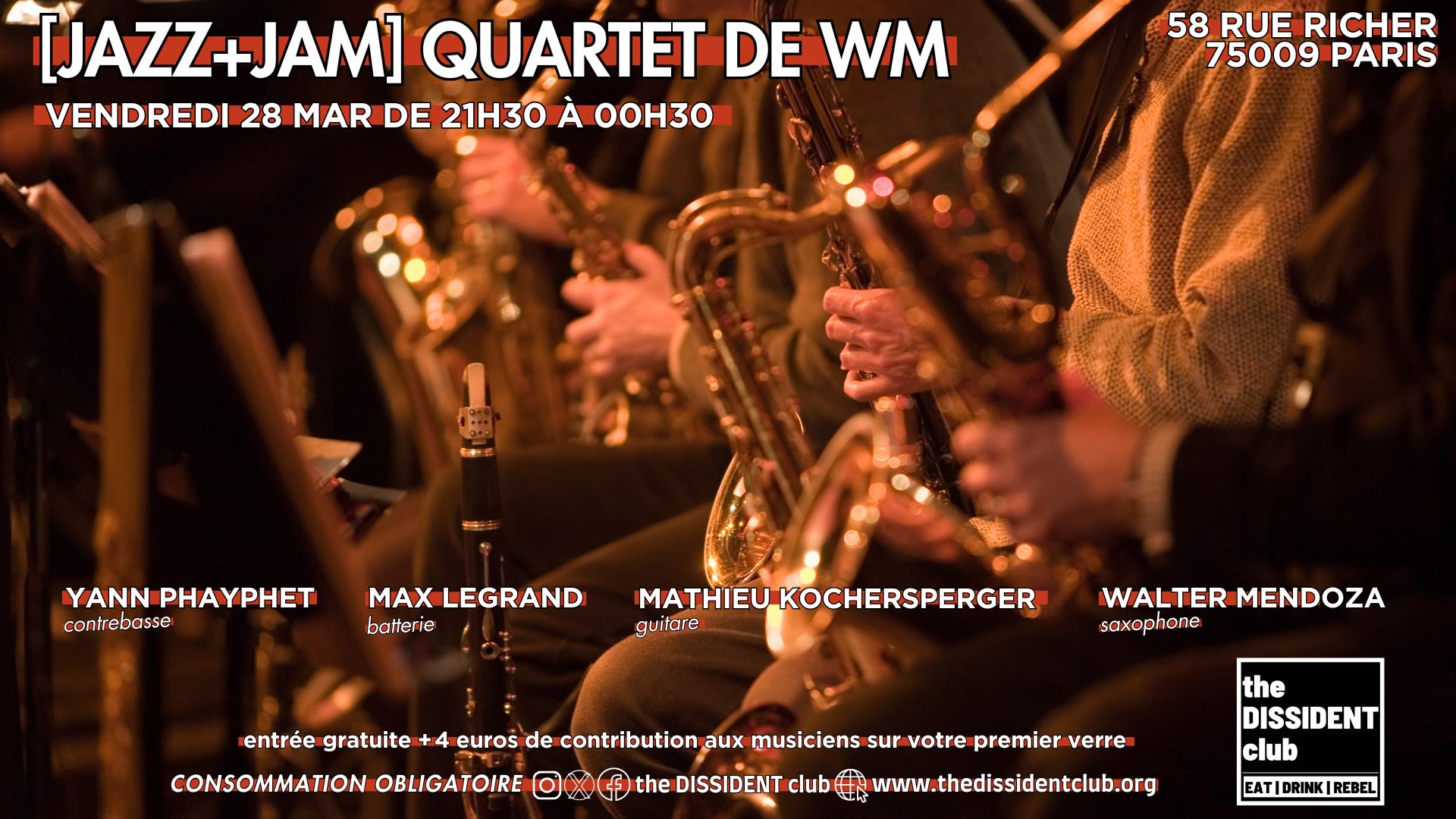 [Jazz+Jam] Quartet De Wm Cover