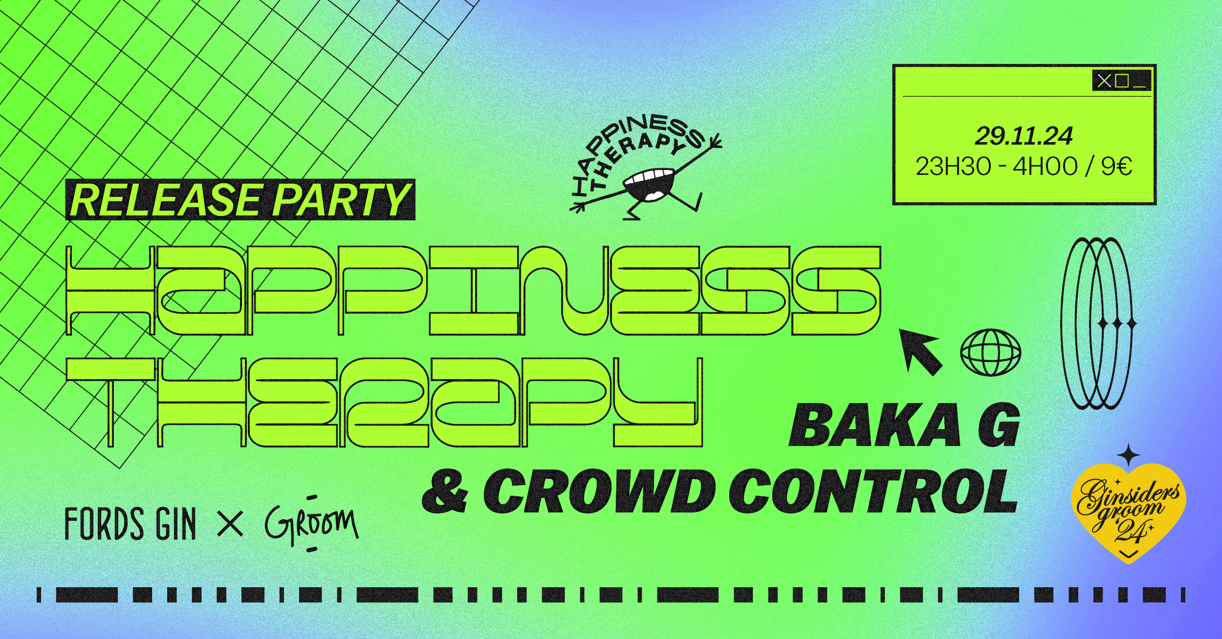 Happiness Therapy : Baka G & Crowd Control Cover