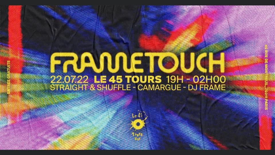 Frametouch : Straight & Shuffle - Camargue - Dj Frame Cover