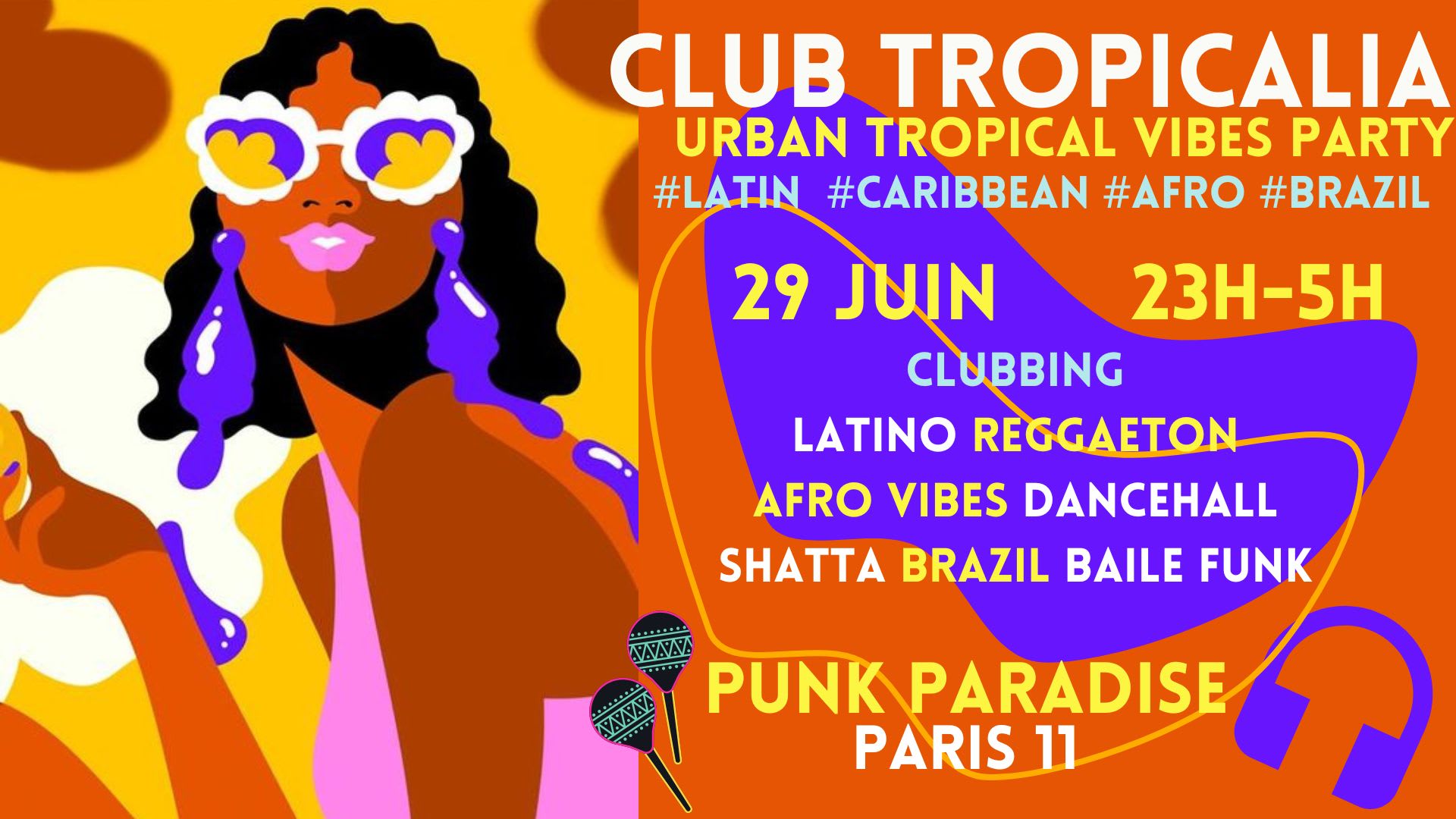 Club Tropicalia 29/6 ~ Afro, Latin, Caribbean, Brazil Vibes! Cover