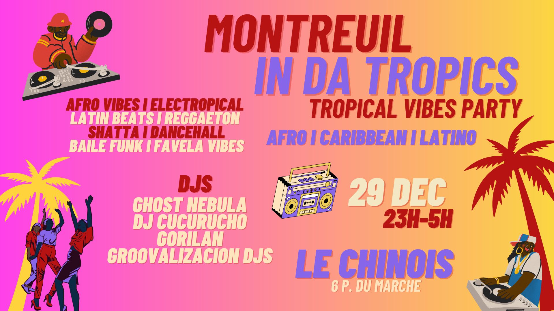 Montreuil Is Tropical ~ Clubbing Afro ÷ Caribbean ÷ Latino ! Cover