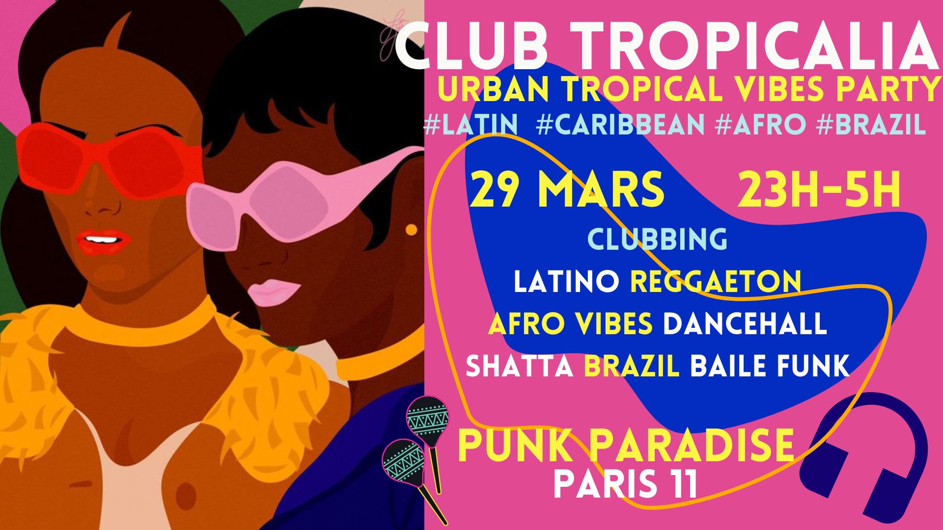 Club Tropicalia 29/3 ~ Afro, Latin, Caribbean, Brazil Party! Cover
