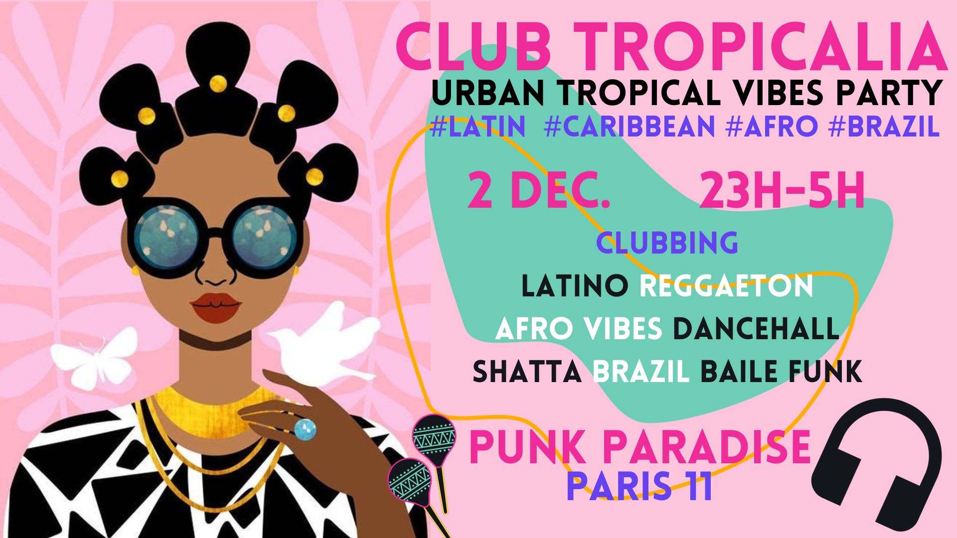 Club Tropicalia 2dec ~Latin, Afro, Caribbean, Brazil Party ! Cover