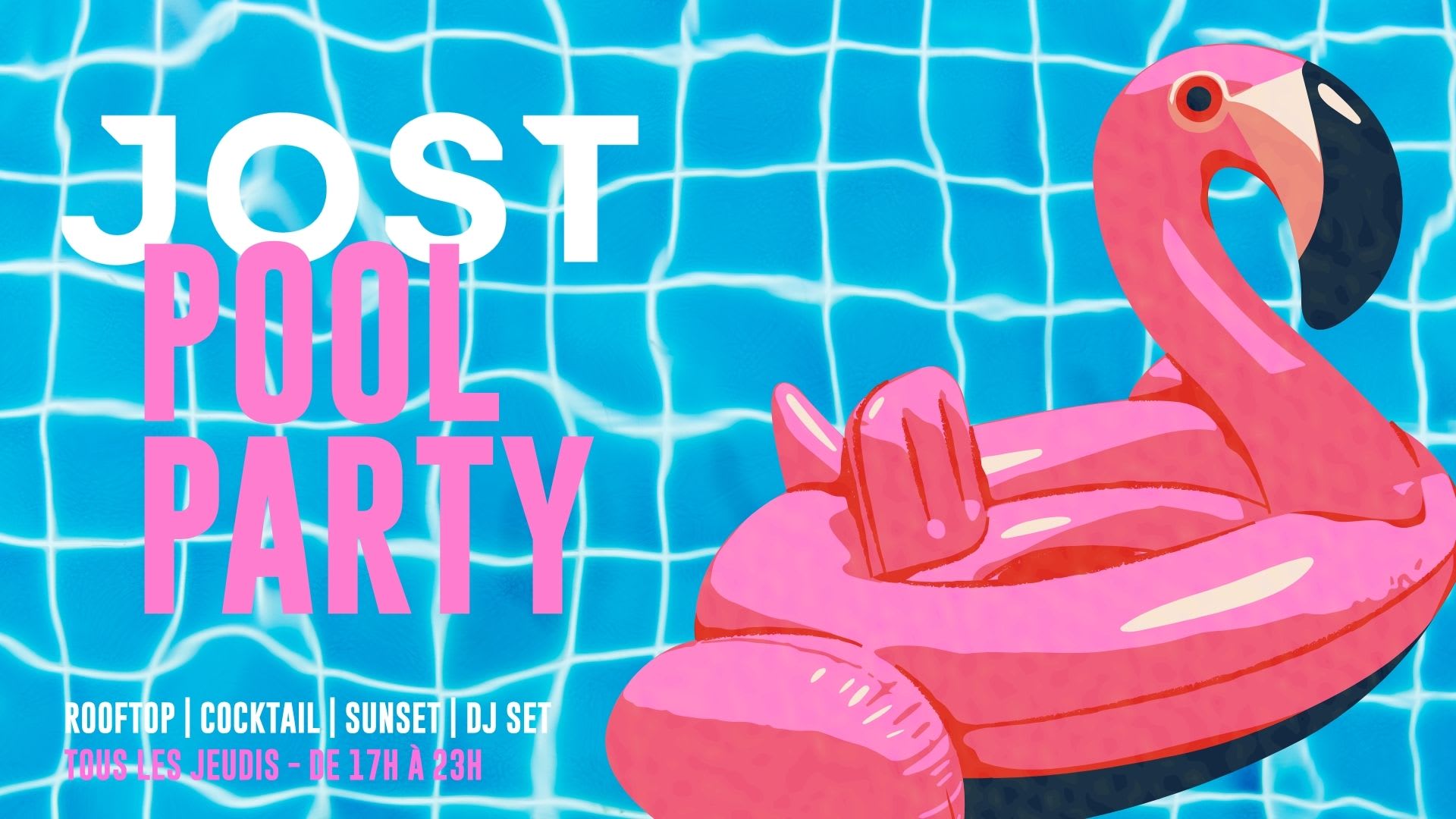 Jost Pool Party 27/08/26 Cover