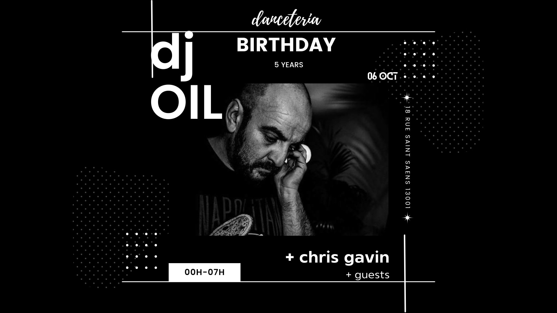 Dj Oil @ Danceteria _ Happy 5 Years Birthday Cover