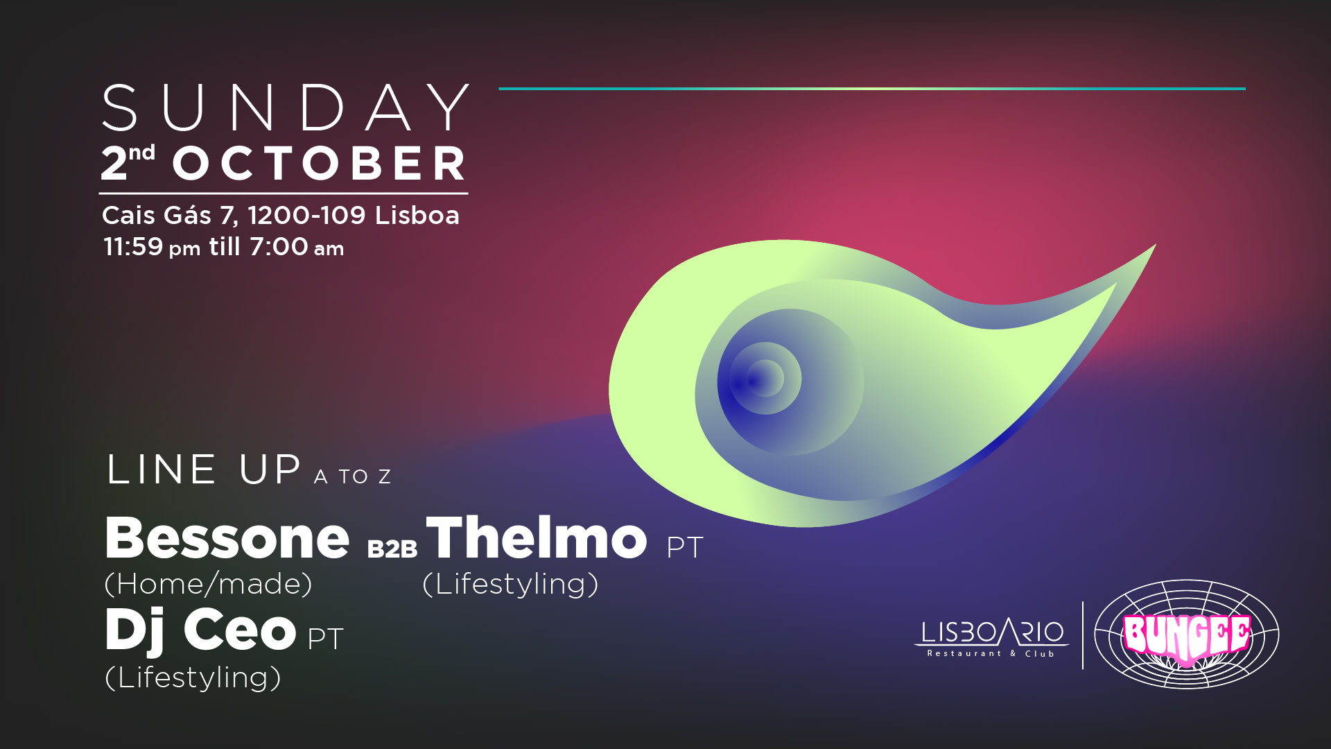 Bungee Sunday • 2 October • At Lisboa Rio Cover