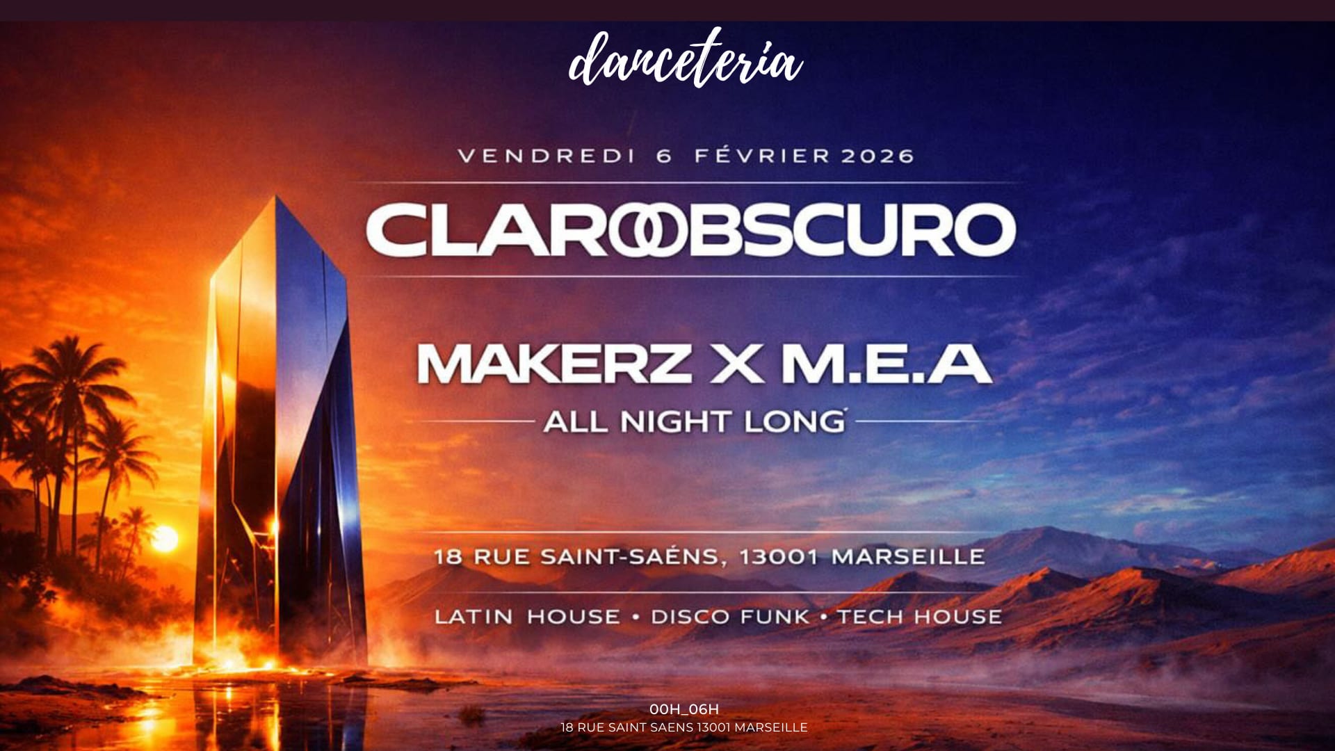 Claro-Obscuro W/ Makerz X M.E.A. @ Danceteria Cover