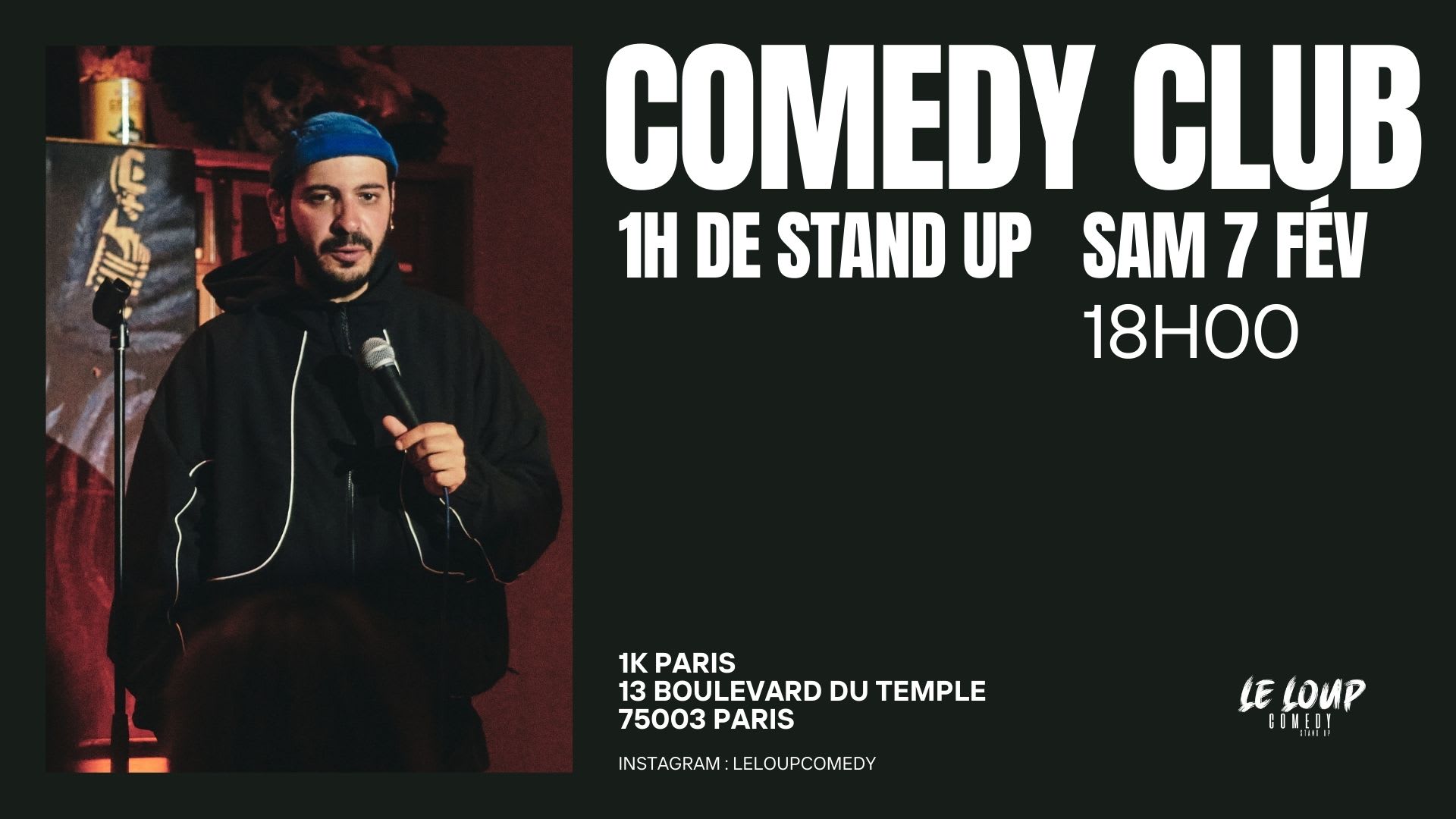 Le Loup Comedy Club 07/02 - 18h00 (Stand Up) Cover