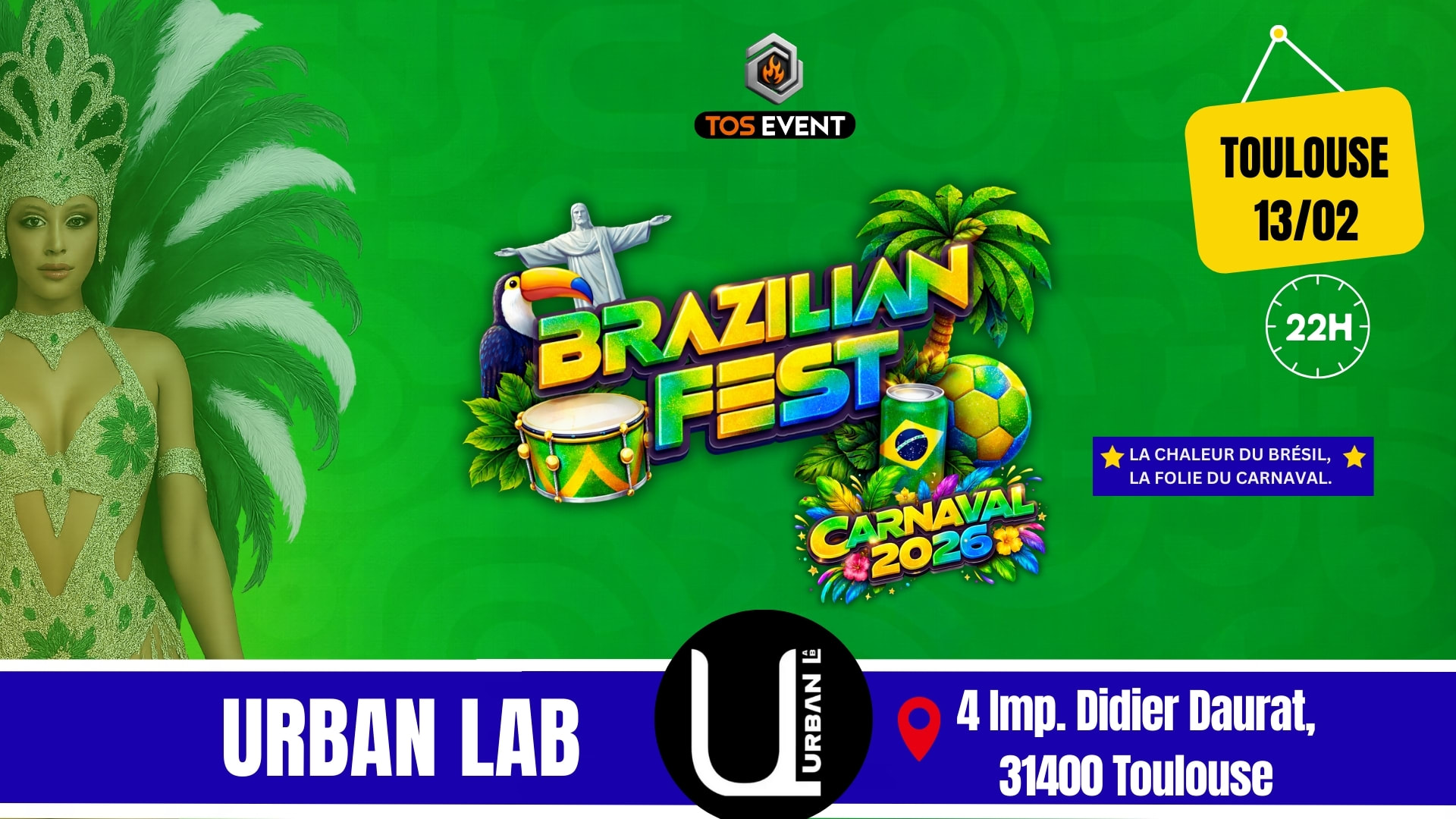 Brazilian Fest Carnaval 2026 (Toulouse) Cover