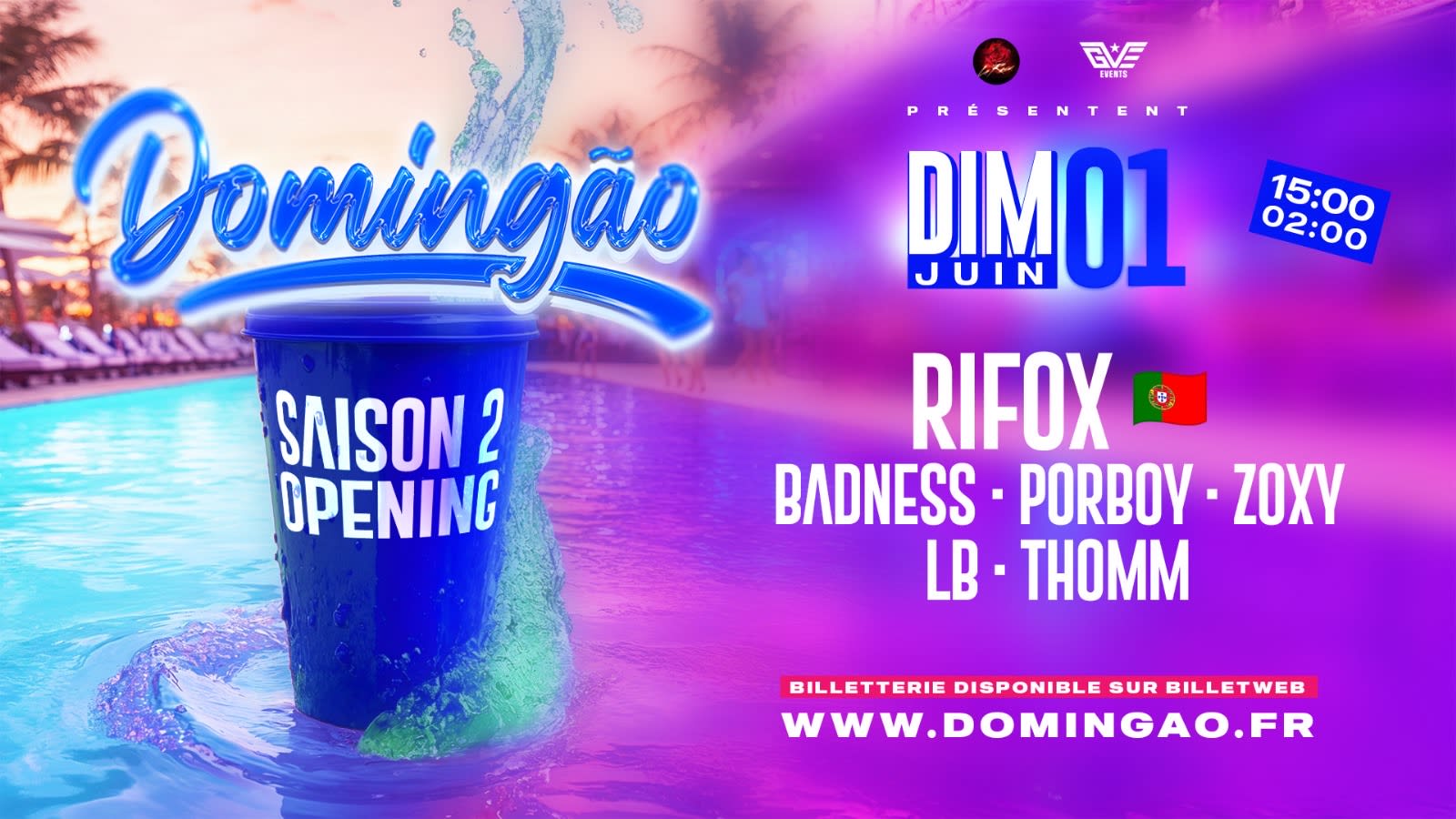 Domingão : Pool Party In Paris ! Cover