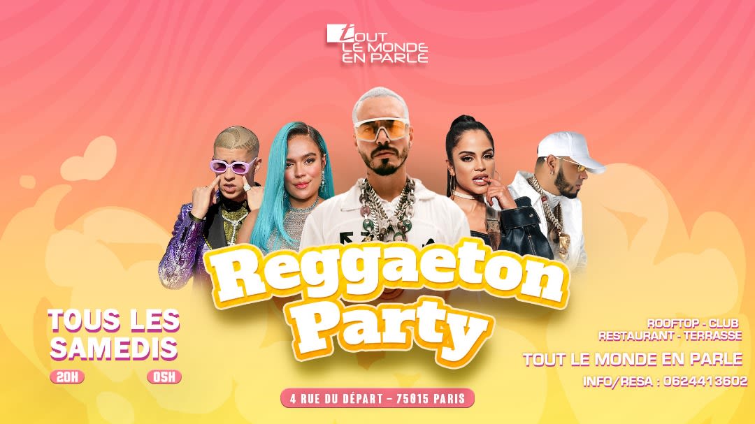 Reggaeton Party Sur Les Toits De Paris - Samedi 20 04 2024 Cover
