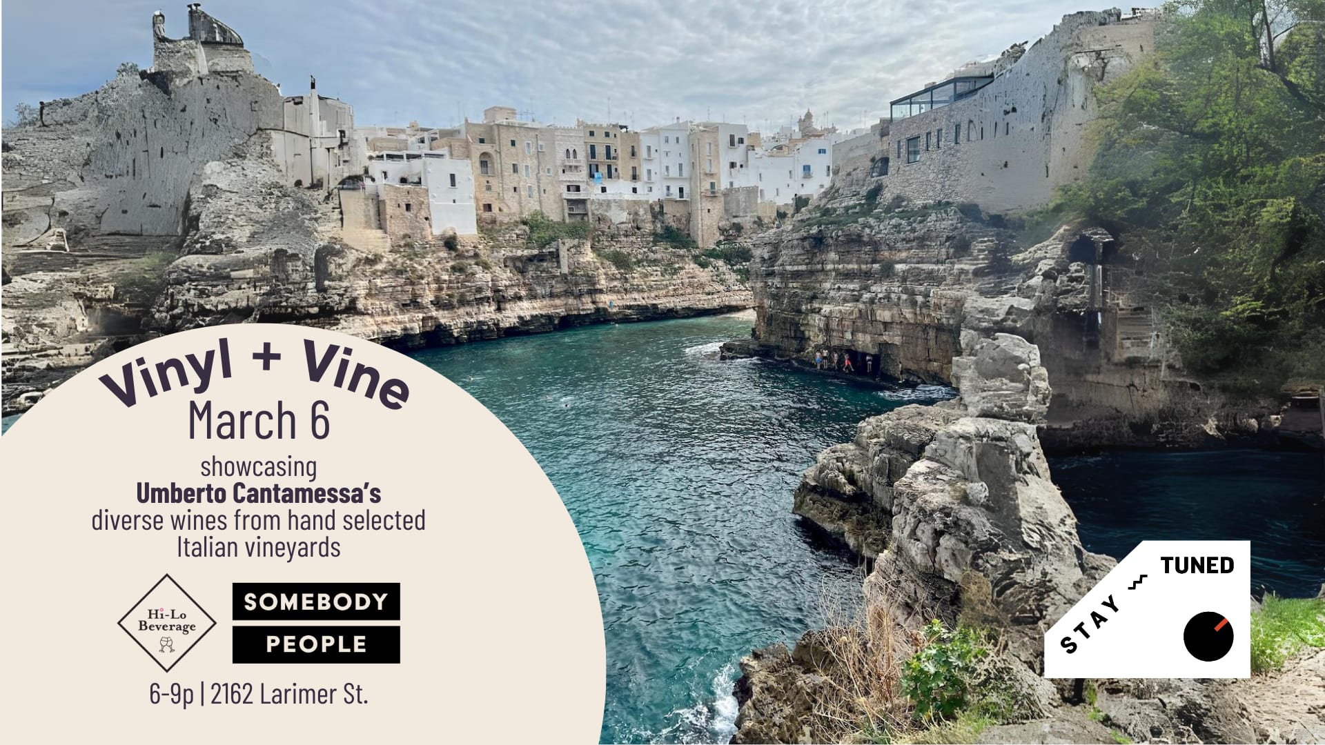 Vinyl + Vine W/ Italy's Umberto Cantamessa @ Stay Tuned Cover