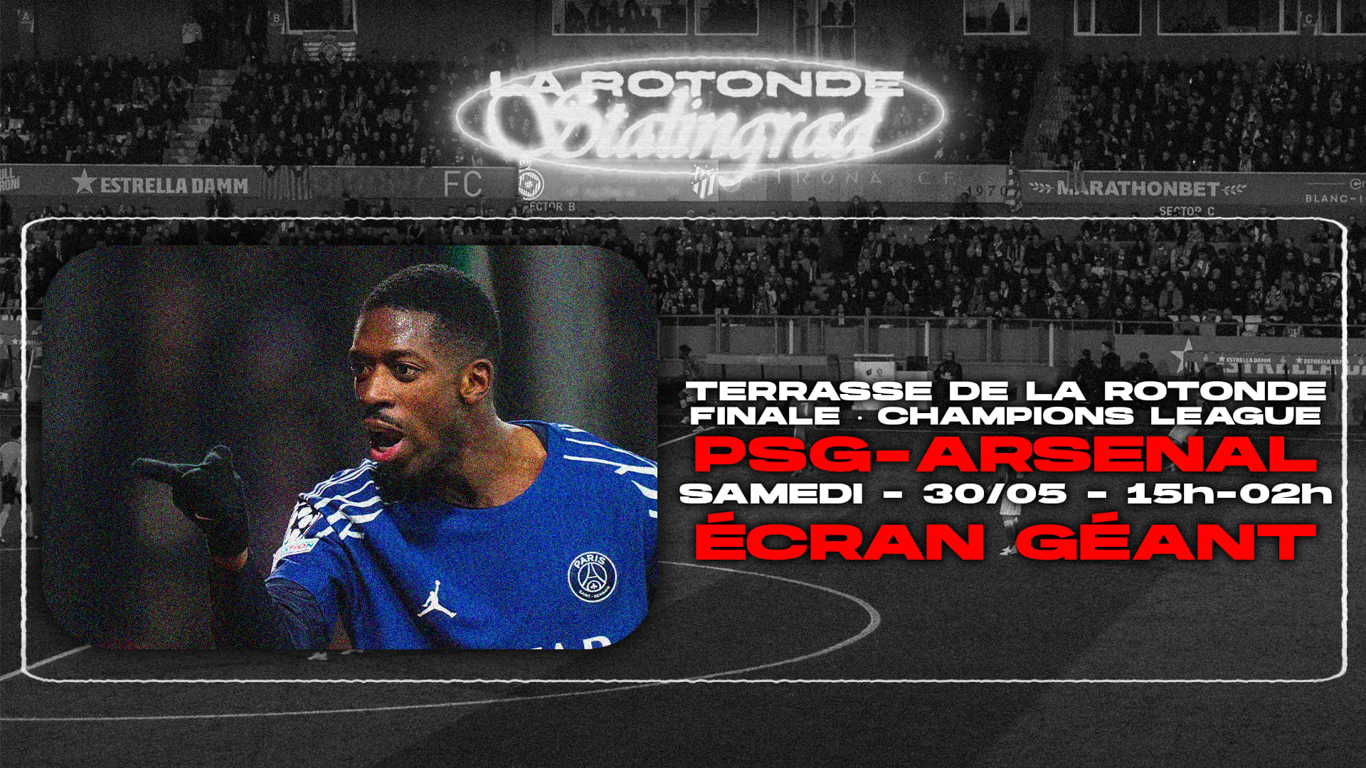 Finale · Champions League · Psg-Arsenal - Écran Géant Cover