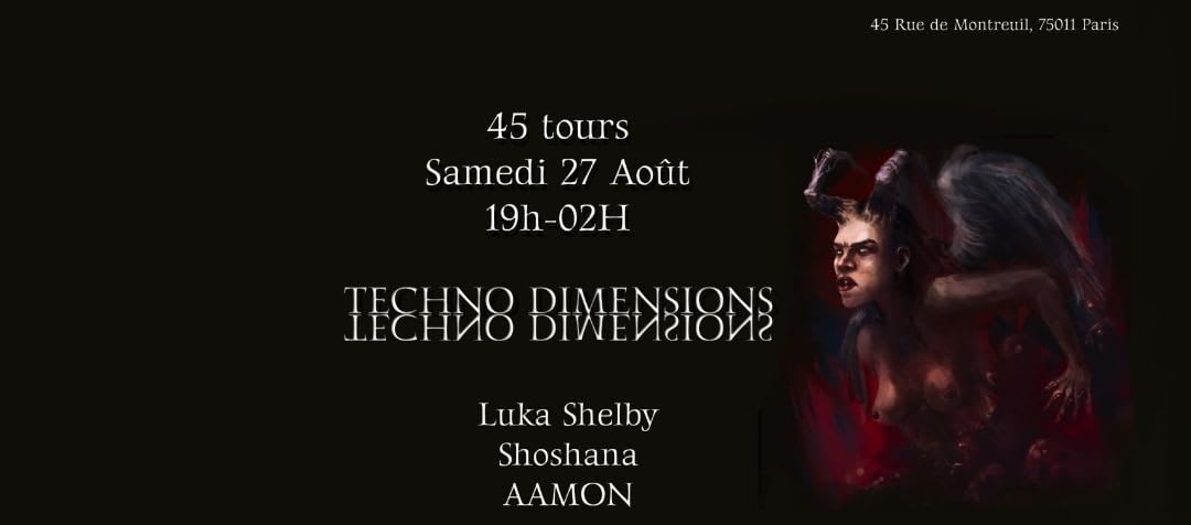 Techno Dimensions W/ Luka Shelby, Aamon & Shoshanaaaaa Cover