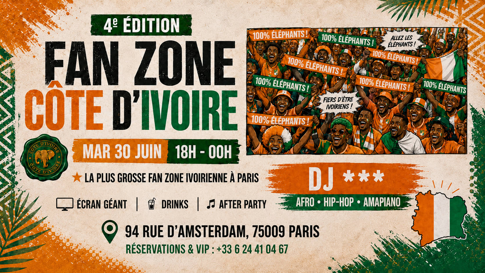 Fanzone Côte D’Ivoire Vs Norvège  + After (Infinity Club) Cover