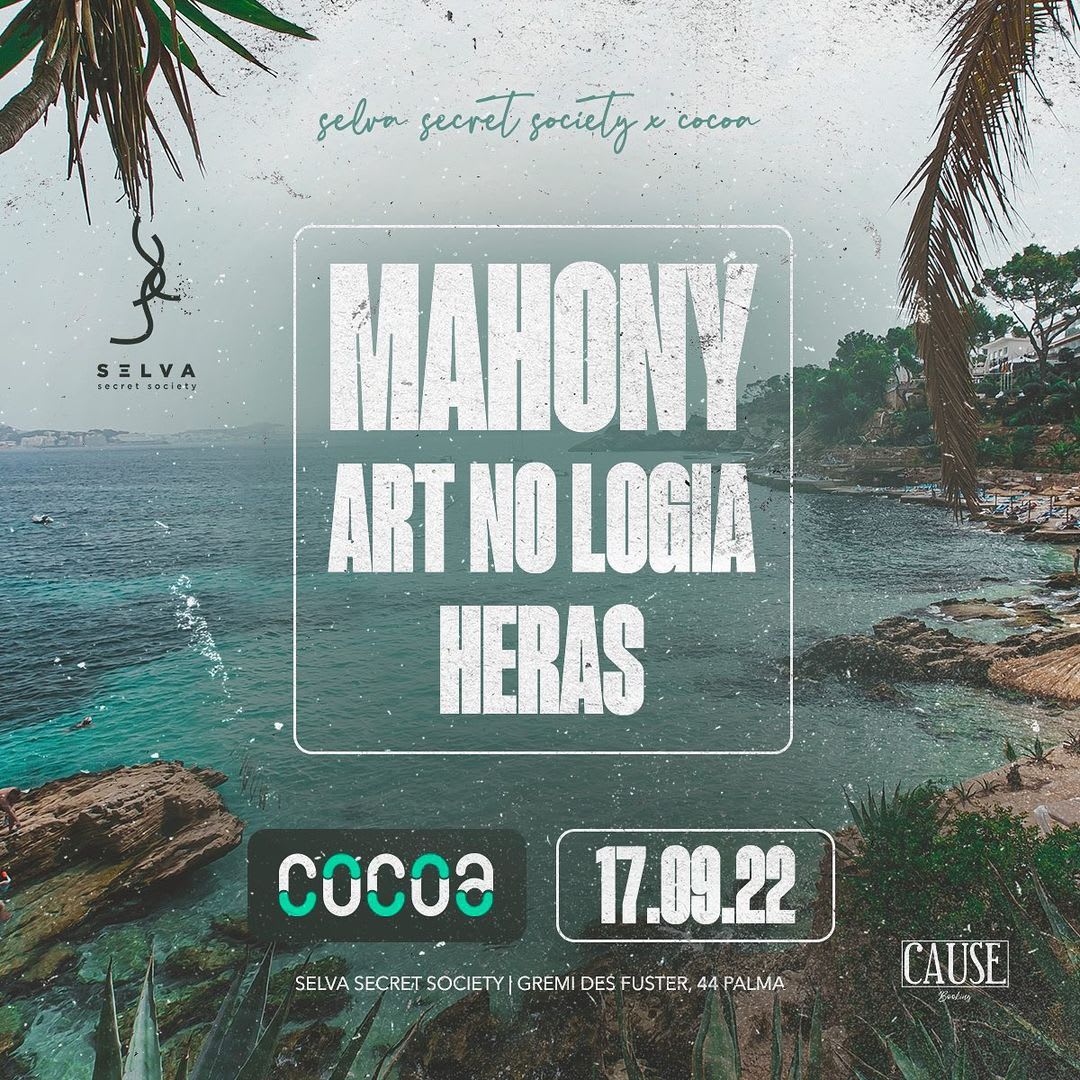 Selva Club Cocoa - Saturday 17th W/ Mahony & Art No Logia  Cover