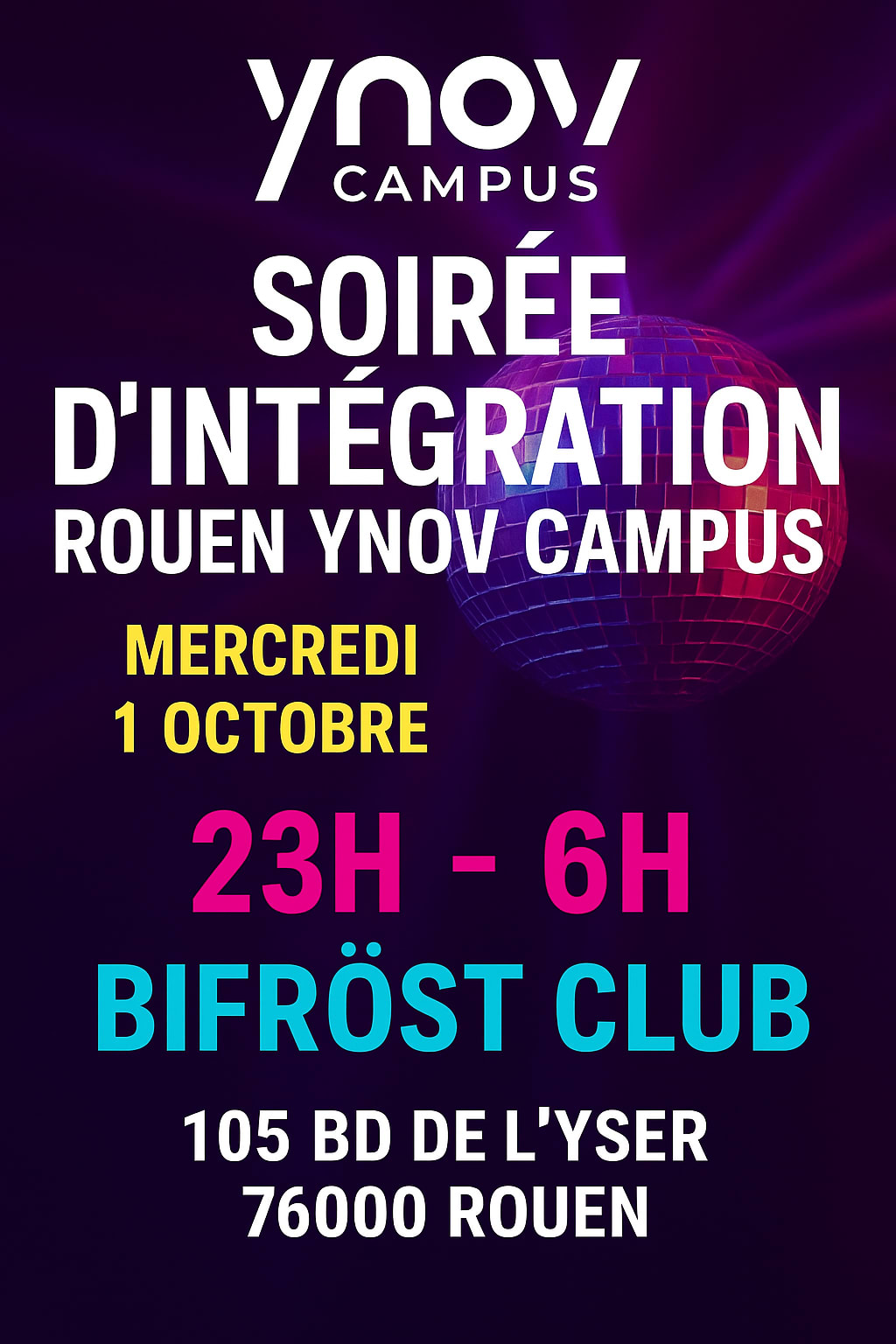 Soirée D’Intégration Ynov Campus Rouen Cover