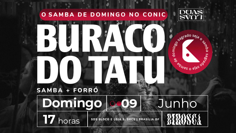 09/06: Buraco Do Tatu: Samba + Forró Cover