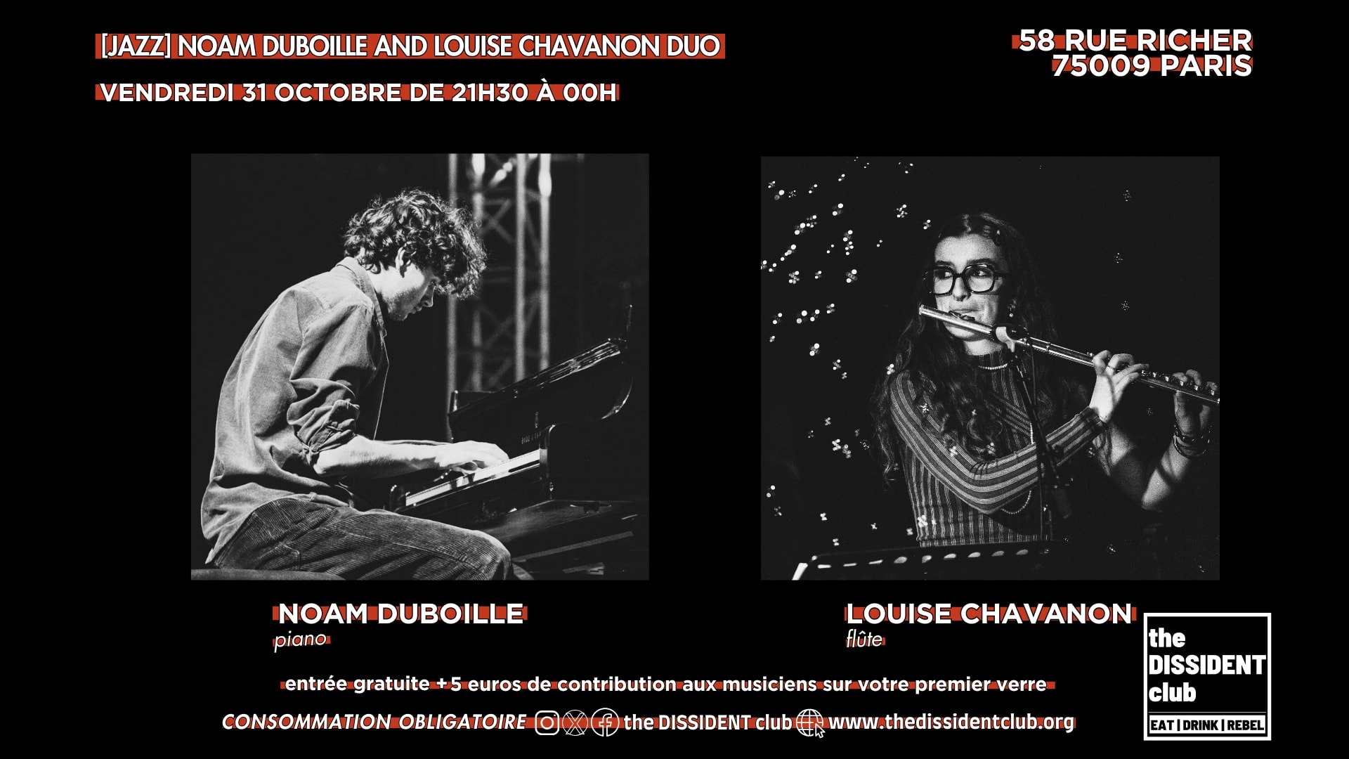 [Jazz] Noam Duboille And Louise Chavanon Duo Cover