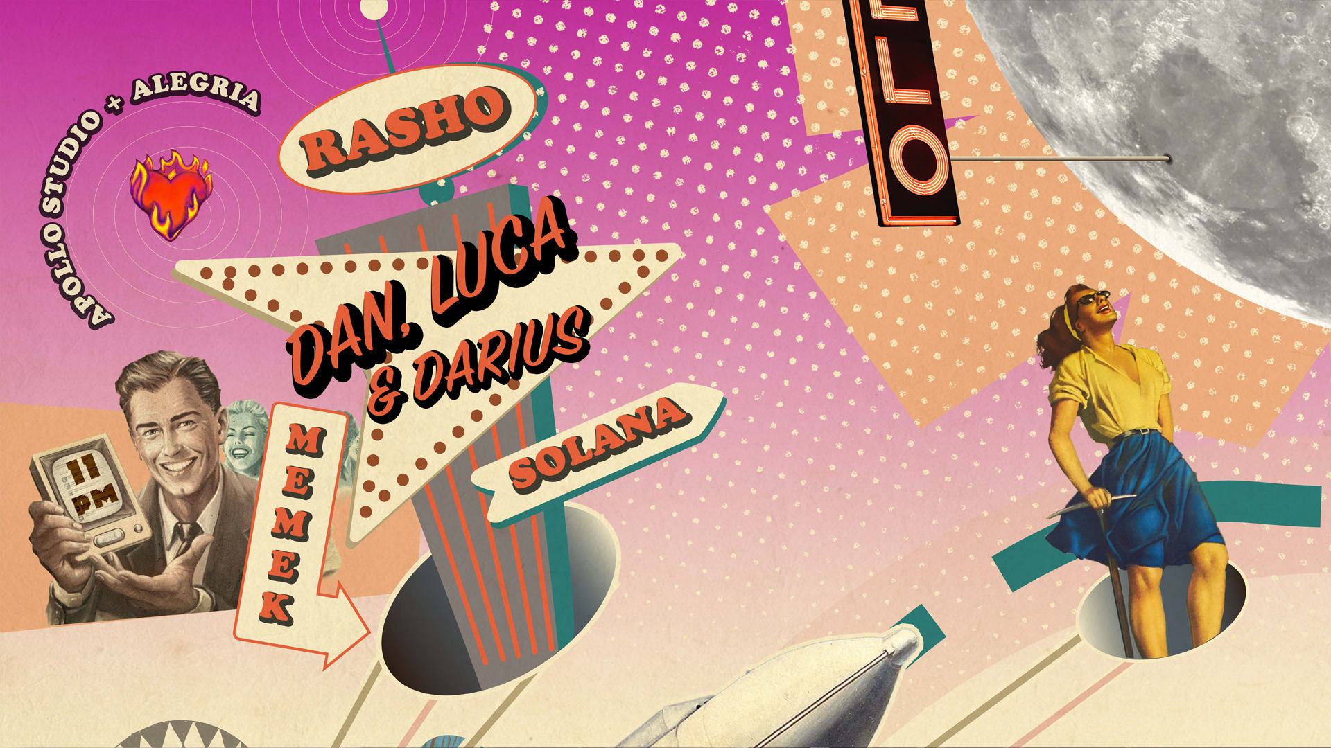 Apollo Studio & Alegria W/ Rasho, Solana, Memek & Dan Luka Cover