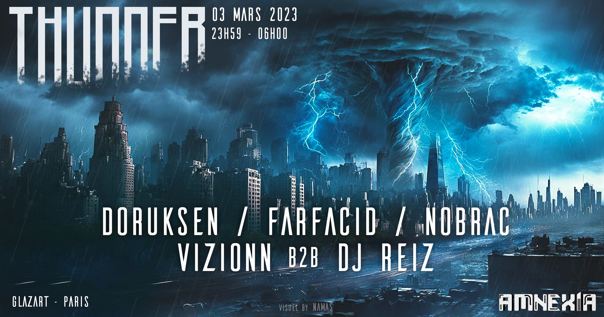 Thunder X Glazart : Doruksen, Farfacid, Vizionn B2b Dj Reiz Cover