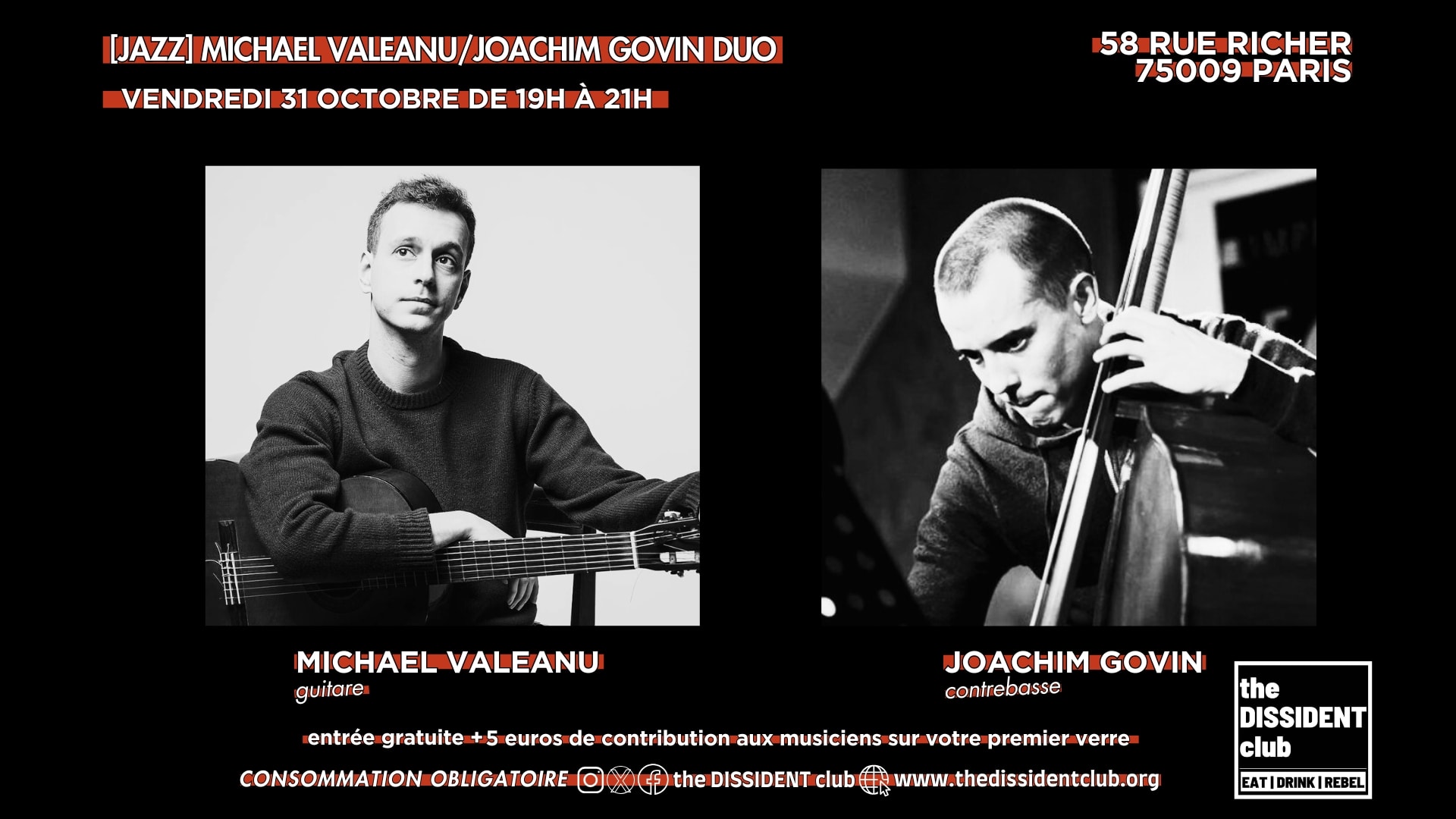 [Jazz] Michael Valeanu/Joachim Govin Duo Cover