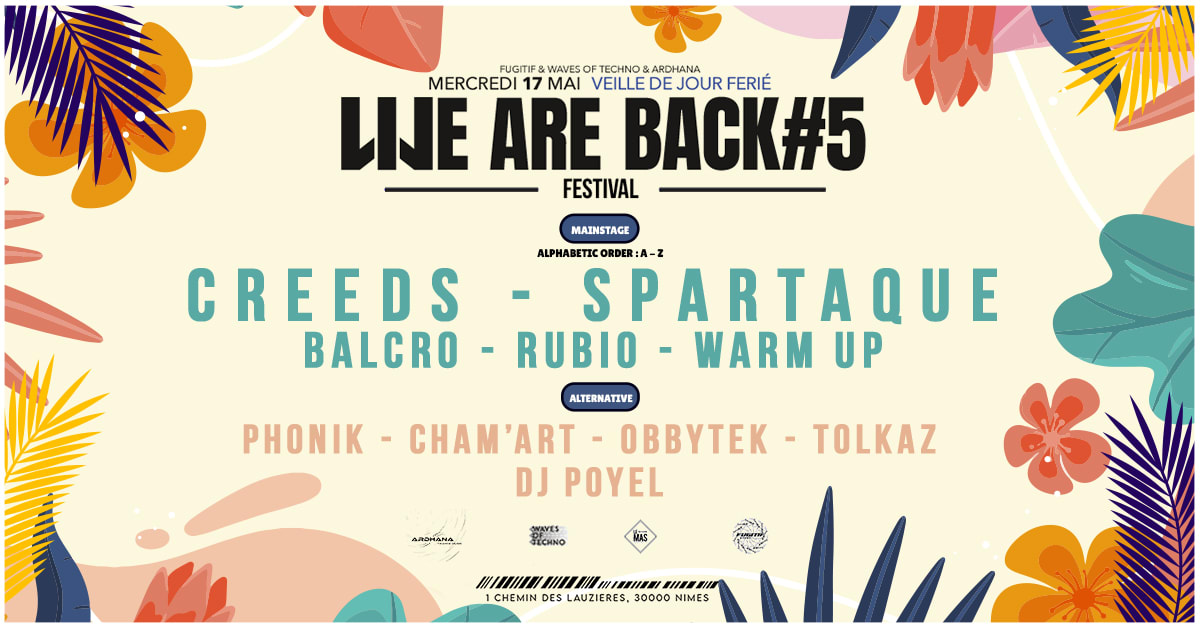 We Are Back Festival Cover