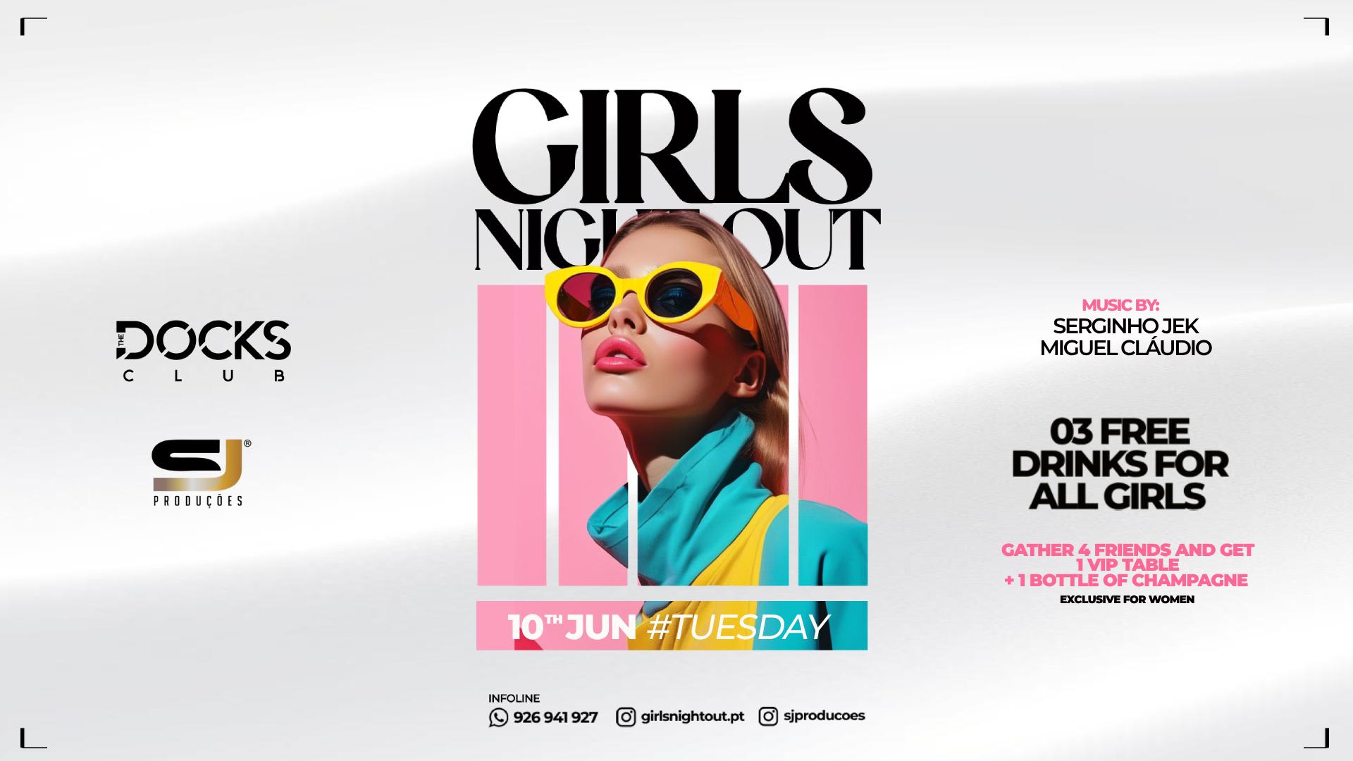 Girls Night Out 3 Free Drinks Cover