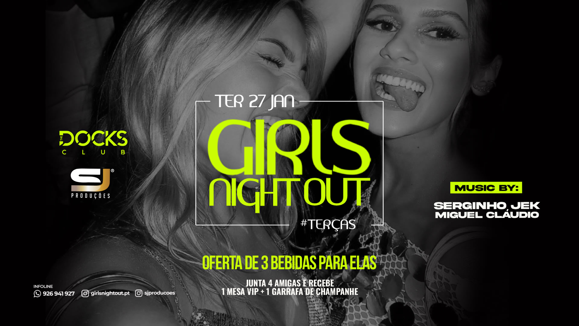 Girls Night Out 3 Free Drinks | Cover