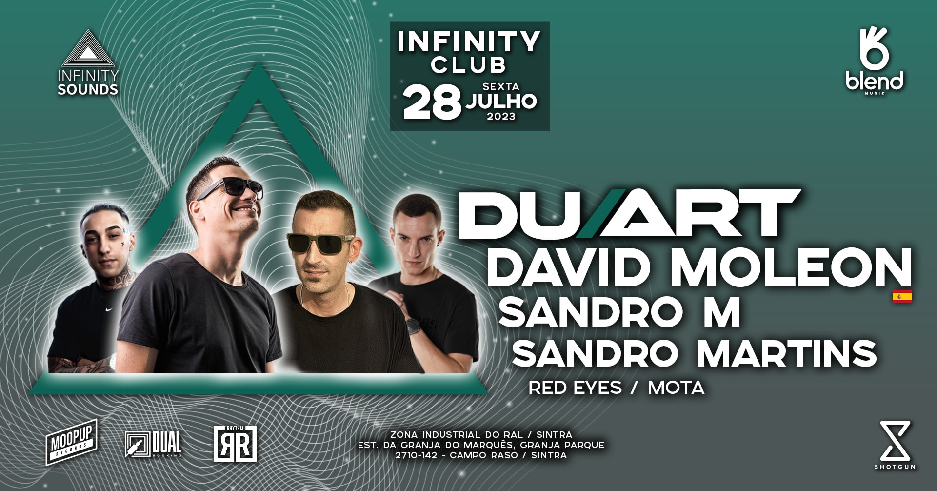Duart, David Moleon, Sandro M  @ Infinity Club Cover