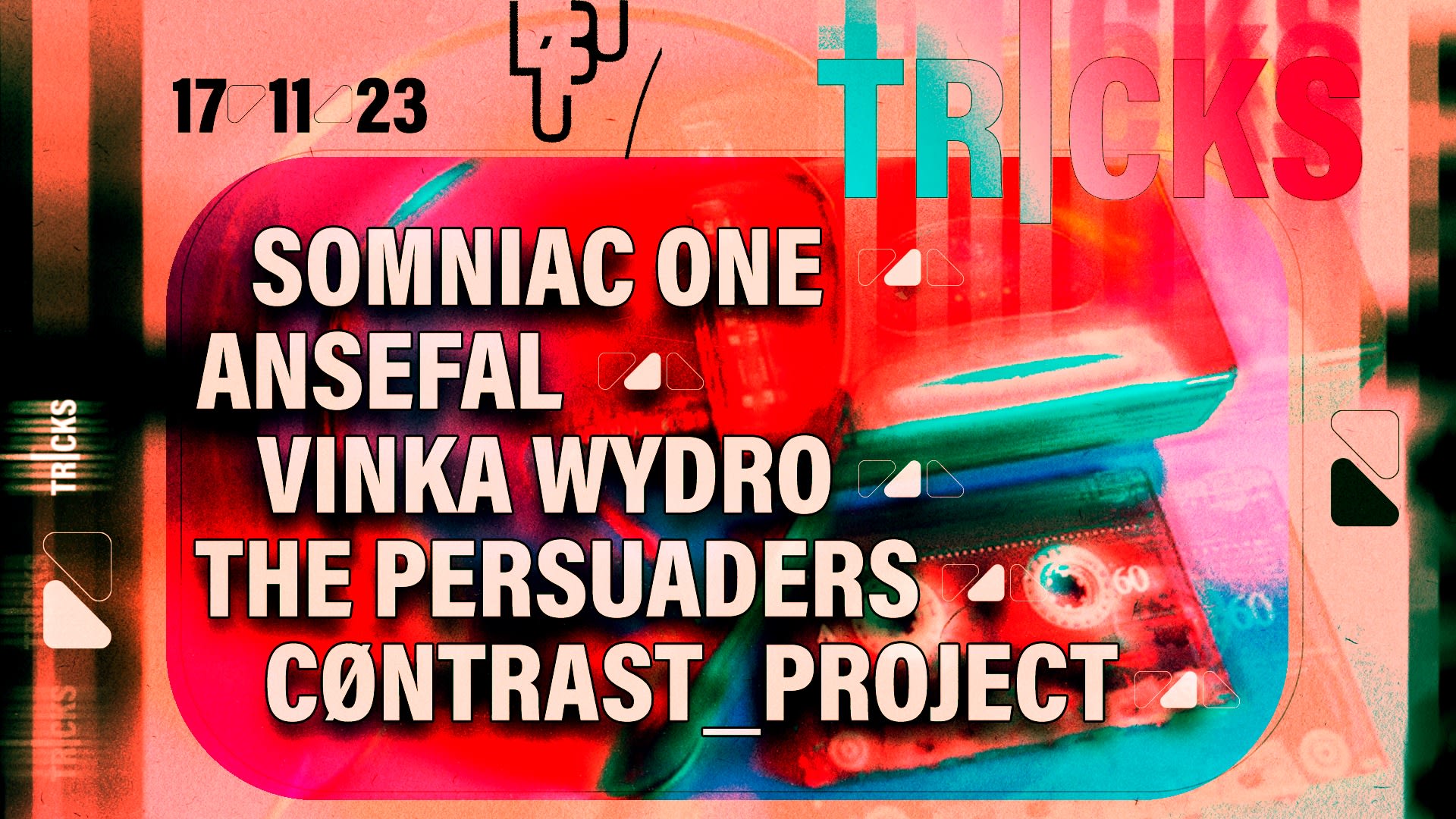 Tricks: Somniac One, Ansefal, Vinka Wydro, The Persuaders... Cover