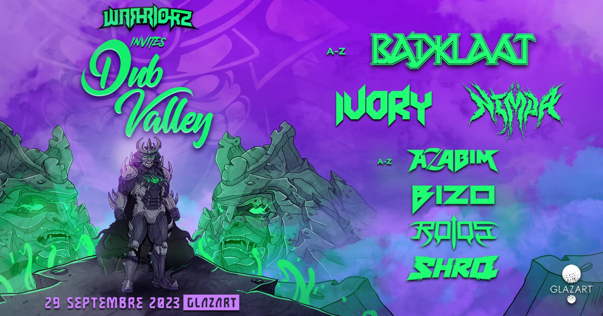 Warriorz Invites Dub Valley : Badklaat, Ivory, Nimda, & More Cover