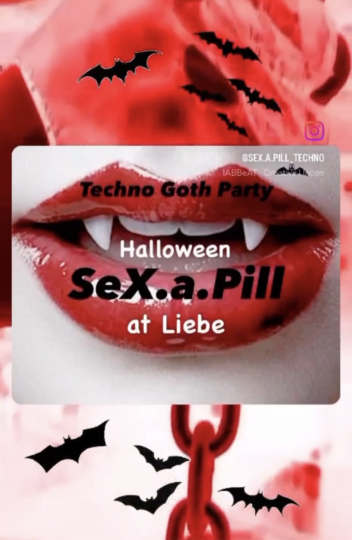 Sex.A.Pill Techno Goth Halloween At Liebe Cover