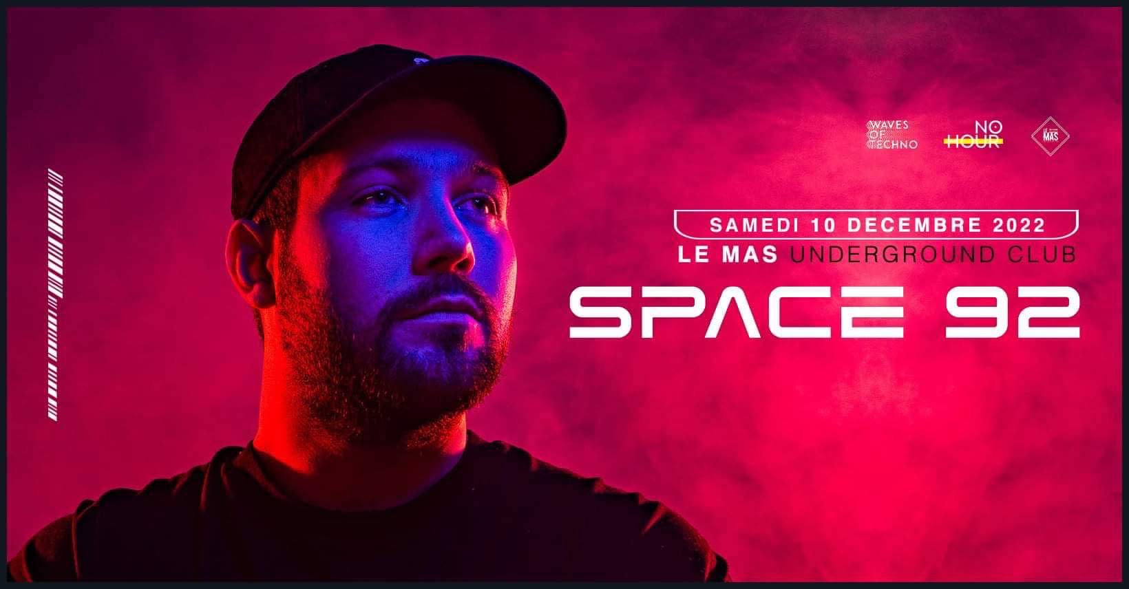 Waves Of Techno Invite : Space 92 Cover