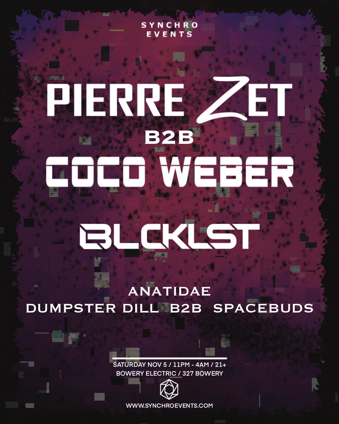 Synchro Events Presents Pierre Zet B2b Coco Weber Cover