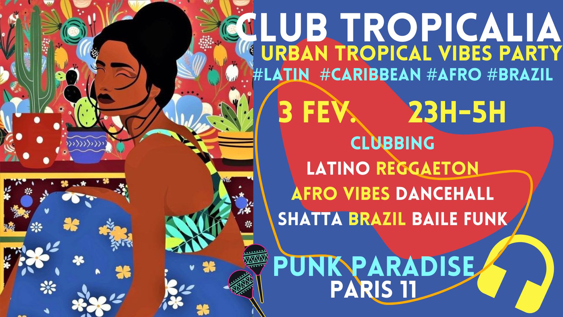 Club Tropicalia 3fev ~ Latin, Afro, Caribbean, Brazil Party! Cover