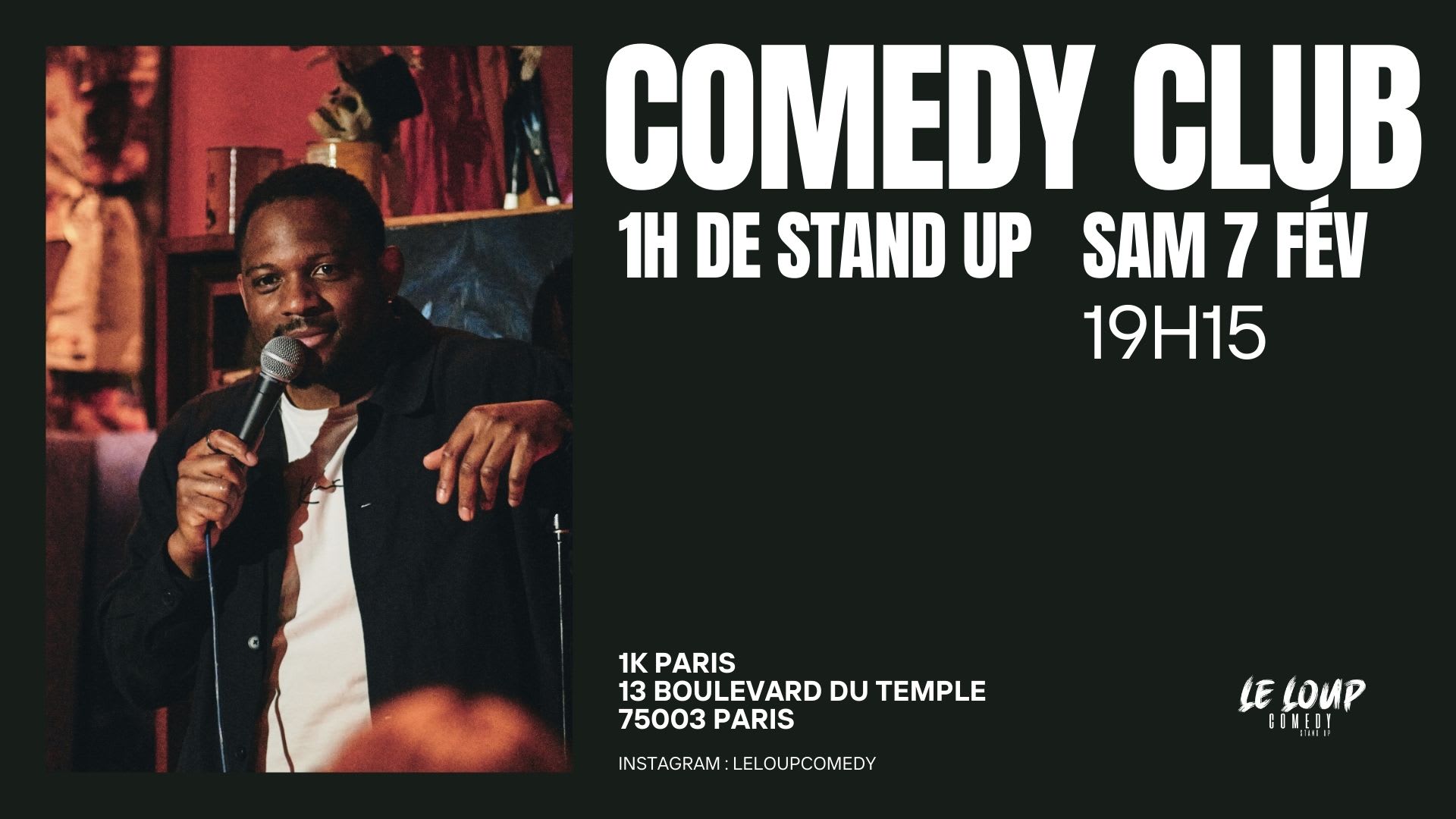 Le Loup Comedy Club 07/02 - 19h15 (Stand Up) Cover